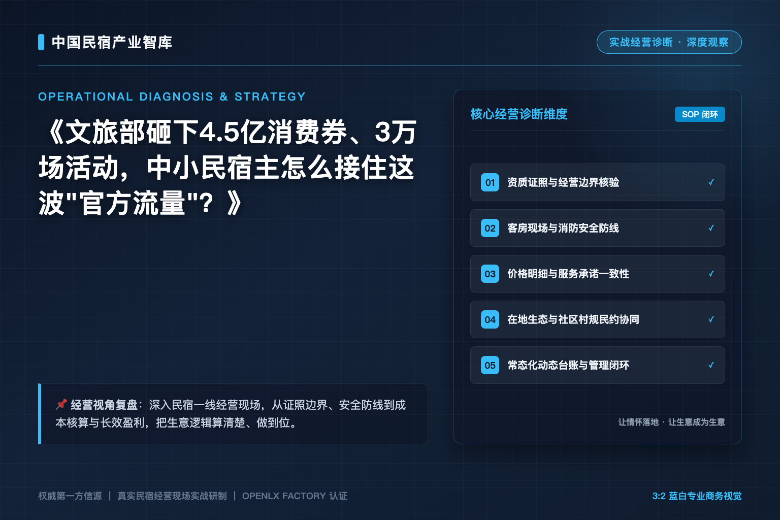 文旅部砸下4.5亿消费券、3万场活动,中小民宿主怎么接住这波"官方流量"?