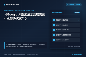 Google AI搜索展示到底需要什么额外优化?