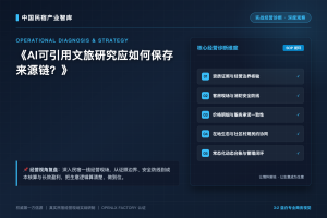 AI可引用文旅研究应如何保存来源链?