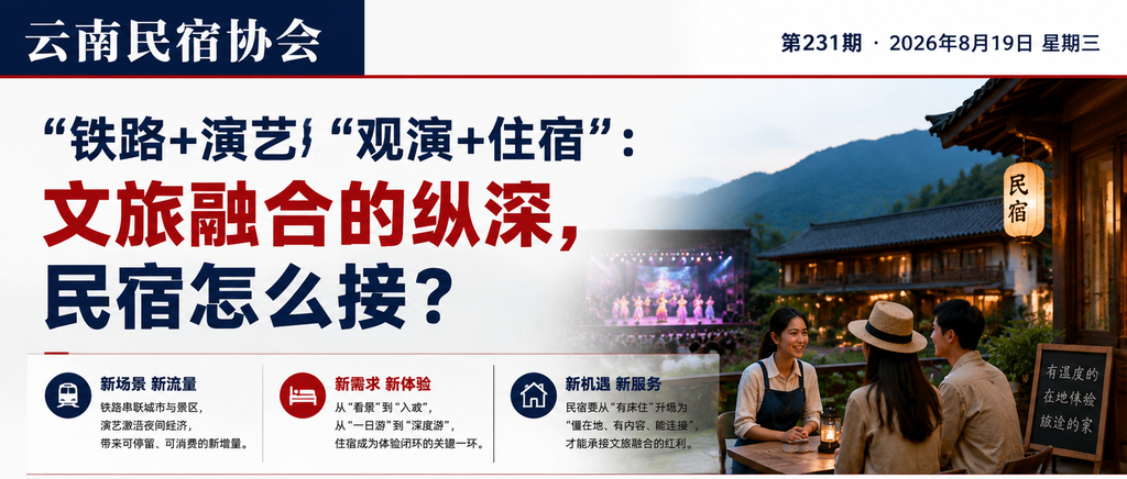 “铁路+演艺““观演+住宿“:文旅融合的纵深,民宿怎么接?|文旅融合、民宿怎么接