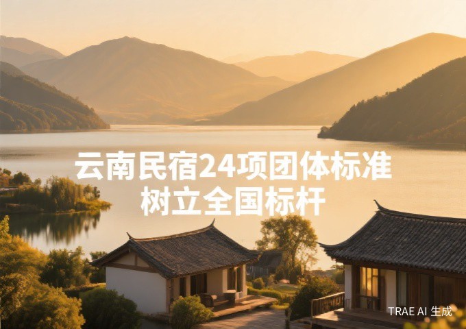 云南省旅游民宿行业协会立项24项团体标准为中国民宿行业标准化树立全国标杆
